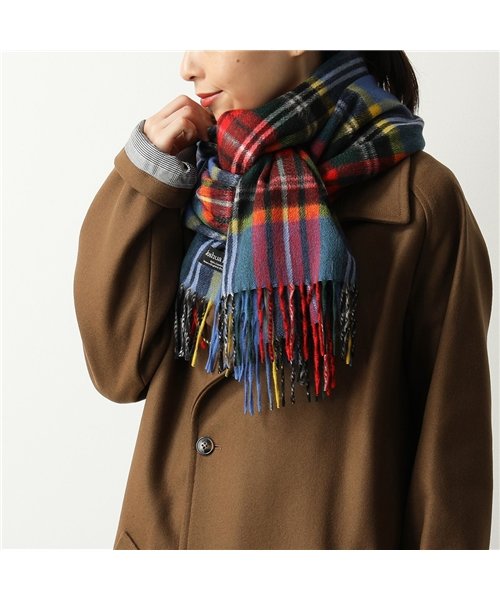 Joshua Ellis(ジョシュアエリス)/【Joshua Ellis(ジョシュアエリス)】Ripple Cashmere Scarf カシミヤ 大判 ストール チェック 柄 ショール マフラー CPG /マルチ