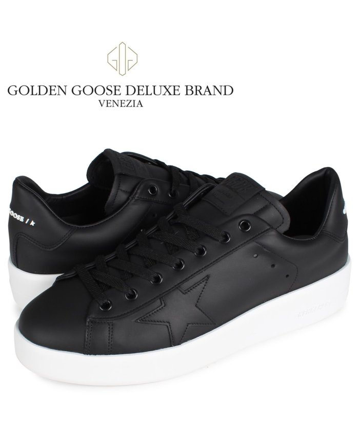 クーポン開催中 ゴールデングース Golden Goose ピュア スター スニーカー メンズ 厚底 Pure Star ブラック 黒 Gmff ゴールデングース Goldengoose Magaseek
