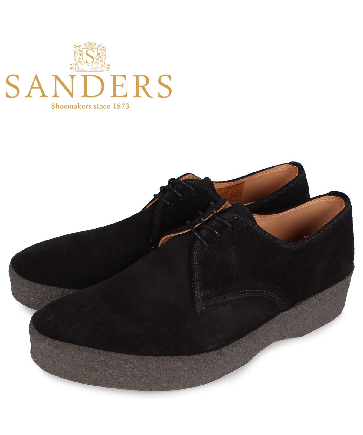 【新品未使用】 サンダース SANDERS 革靴 ビジネスシューズ JACKSON PLAIN GIBSON SHOE 1955AS 【UK9：約27.5cm/NAVY】