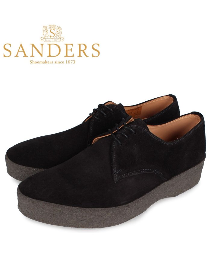 Sanders サンダース プレーントゥ シューズ 靴 メンズ ビジネス Lo Top Plain Gibson Shoe Fワイズ ブラック 黒 7995bs サンダース Sanders Magaseek