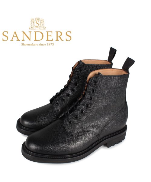 SANDERS(サンダース)/SANDERS サンダース ダービーブーツ 靴 メンズ ビジネス KELSO PLAIN FRONT DERBY BOOT Fワイズ ブラック 黒 8366BG/その他