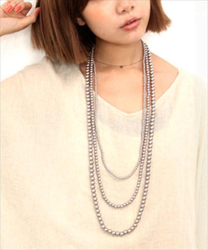 3連パールネックレス オシャレウォーカー Osharewalker Magaseek