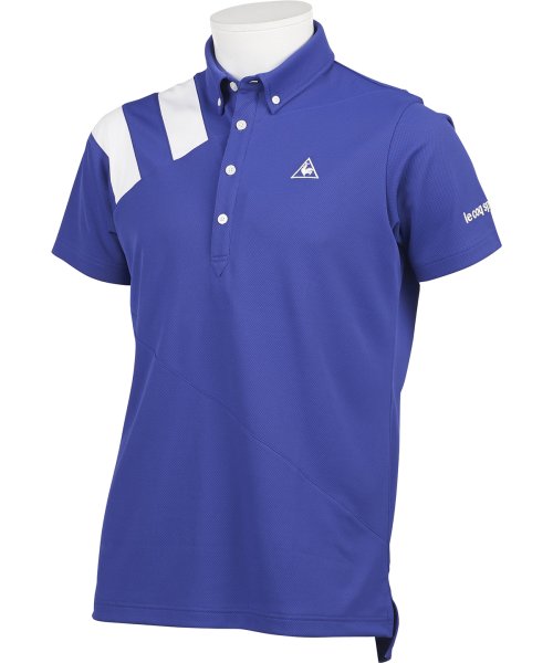 le coq sportif GOLF (ルコックスポルティフ（ゴルフ）)/ソレイユポロ半袖シャツ【アウトレット】/ブルー系