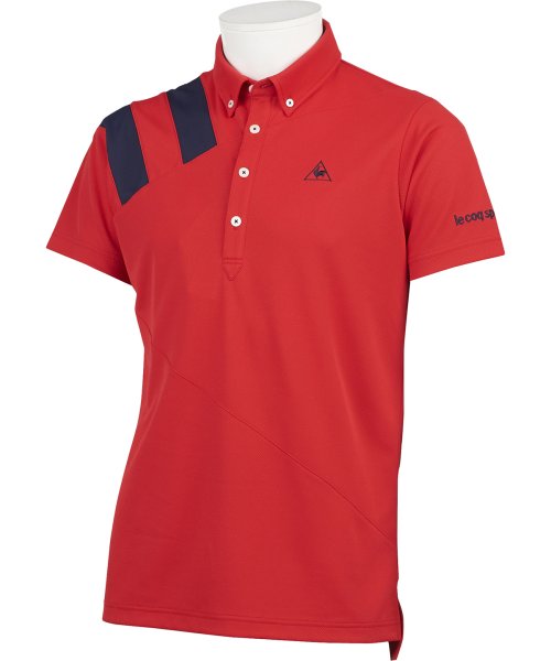 le coq sportif GOLF (ルコックスポルティフ（ゴルフ）)/ソレイユポロ半袖シャツ【アウトレット】/レッド系