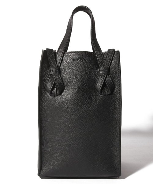 The MICHIE(The MICHIE)/2way Small Lunch Bag in Leather/BLACK