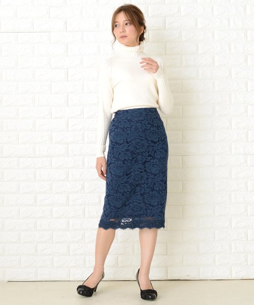 セール 花柄総レースタイトスカート レースレディース Lace Ladies Magaseek