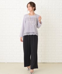 Lace Ladies/長袖レースパンツドレスパーティードレス/503711289