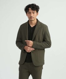 ABAHOUSE(ABAHOUSE)/【セットアップ対応/展開店舗限定】ハニカム　フリース　ジャケット/カーキ