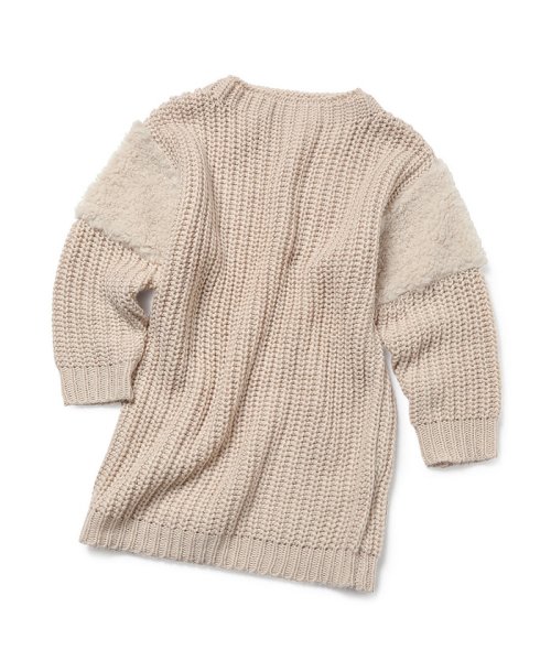 セール Rope Picnic Kids アゼ編み ボアニットワンピース ロぺピクニックキッズ Rope Picnic Kids Magaseek