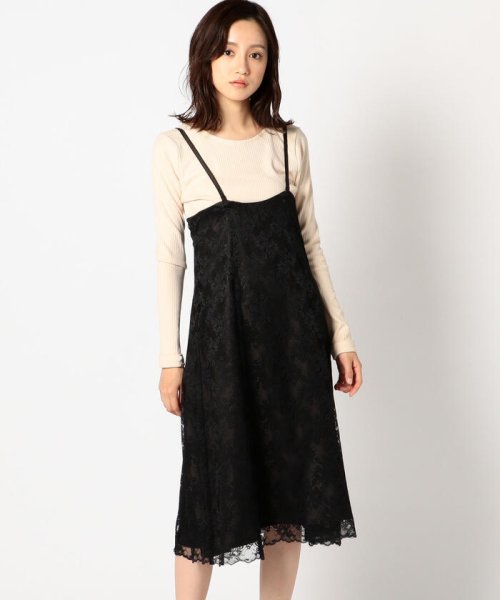 セール ミッシュマッシュ Misch Masch 配色レースジャンパースカートセット Magaseek