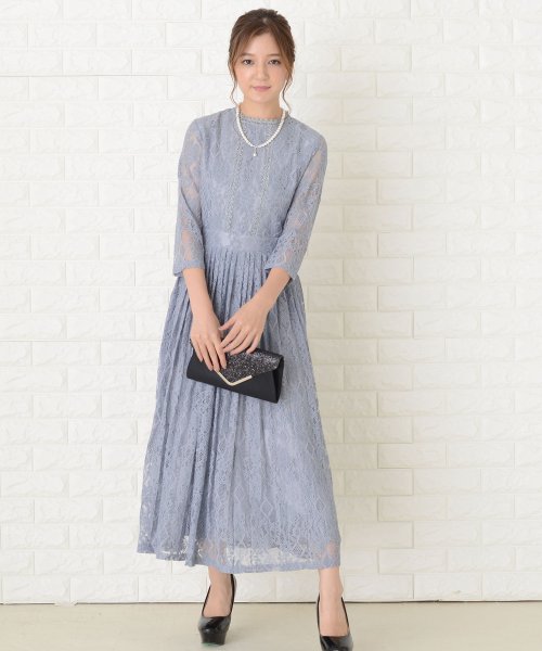 セール 五分袖総レースワンピースドレス レースレディース Lace Ladies Magaseek