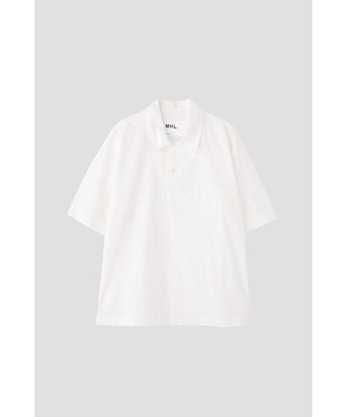 MHL.(エムエイチエル)/SHEET COTTON LINEN/WHITE