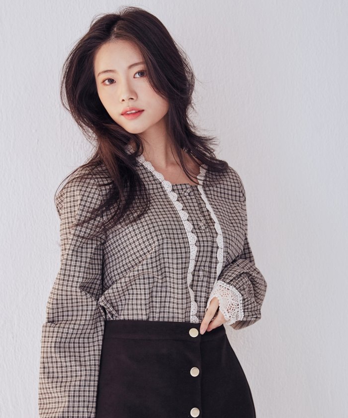 Lady Rora チェック柄 ブラウス 2color レディローラ Lady Rora Magaseek