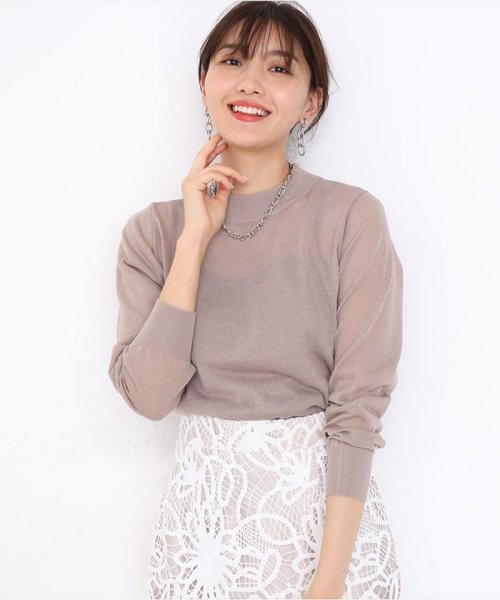 シアーボトルネックニット ジャスグリッティー Jusglitty Magaseek シアーボトルネックニット ジャスグリッティー Jusglitty Magaseek