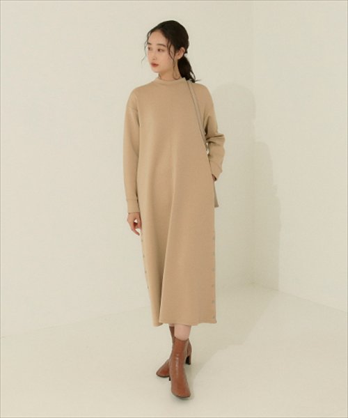 セール サイド釦あきポンチワンピース アウリィ Auli Magaseek セール サイド釦あきポンチワンピース アウリィ Auli Magaseek