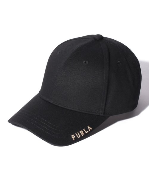 FURLA(フルラ)/FURLA（フルラ）ロゴ刺繍　ツイル/ブラック