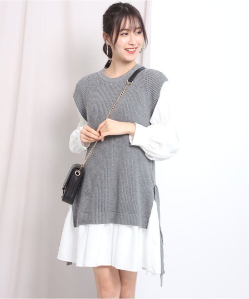 ニットベストシャツワンピースｓｅｔ リランドチュール Rirandture Magaseek