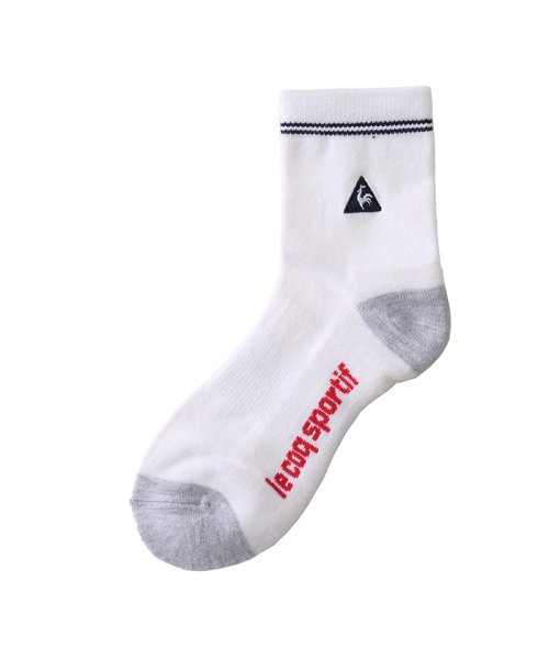ライン入りミドル丈ソックス ルコックスポルティフ ゴルフ Le Coq Sportif Golf Magaseek