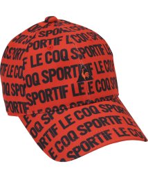 le coq sportif GOLF (ルコックスポルティフ（ゴルフ）)/ロゴプリントキャップ/オレンジ系