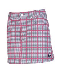 le coq sportif GOLF (ルコックスポルティフ（ゴルフ）)/裏起毛グレンチェックスカート【アウトレット】/グレー×ピンク