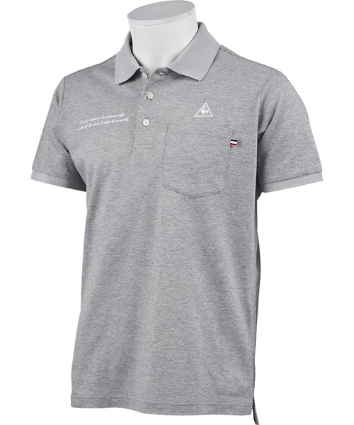 le coq sportif GOLF (ルコックスポルティフ（ゴルフ）)/TRICO club.半袖シャツ【アウトレット】/グレー系