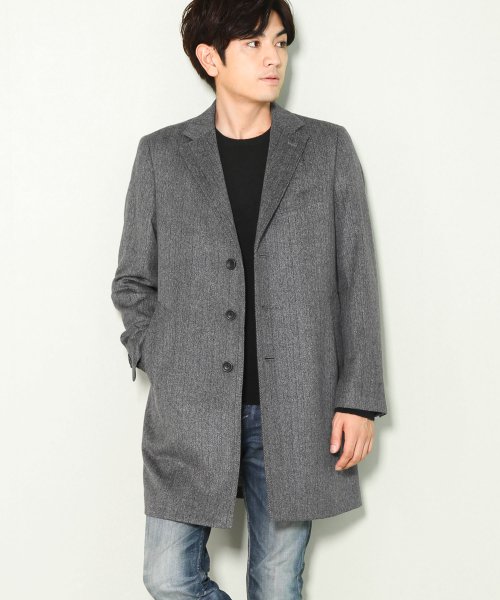 Haleine チェスターコートメンズカシミヤ100 サンキョウショウカイ Sankyoshokai Magaseek