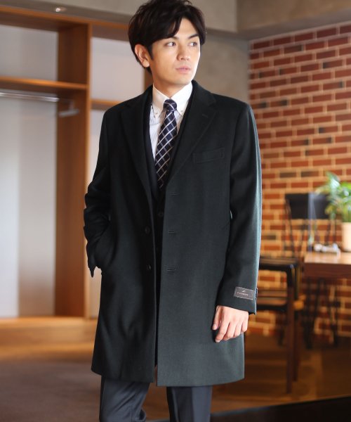 Haleine チェスターコートメンズカシミヤ100 サンキョウショウカイ Sankyoshokai Magaseek