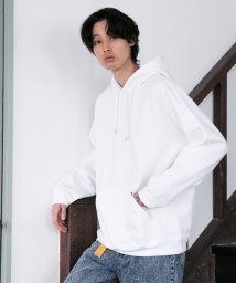 ALWAYS GOOD TIME NEW BASIC STORE(オールウェイグッドタイムニューベーシックストア)/【NEWHATTAN/ニューハッタン】スーパービッグシルエットスウェットプルオーバーパーカー（KING SIZE/キングサイズ）/ホワイト