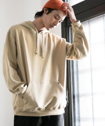 ALWAYS GOOD TIME NEW BASIC STORE(オールウェイグッドタイムニューベーシックストア)/【NEWHATTAN/ニューハッタン】スーパービッグシルエットスウェットプルオーバーパーカー（KING SIZE/キングサイズ）/ベージュ