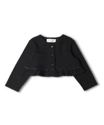 WILL MERY(ウィルメリー)/【子供服】 WILL MERY (ウィルメリー) ポンチ無地ボレロ・カーディガン 80cm～130cm N24400/ブラック