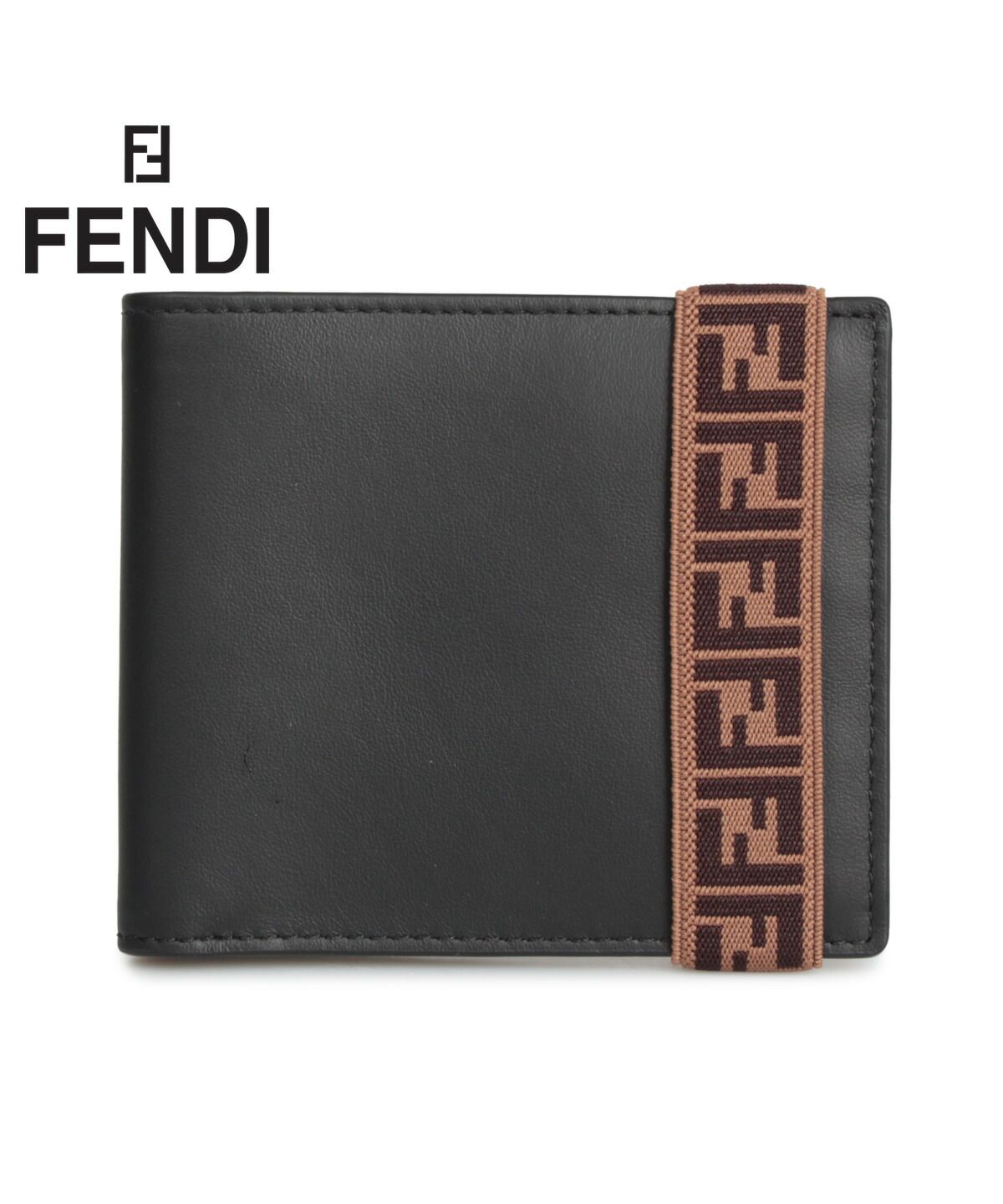 フェンディ FENDI 財布 二つ折り メンズ BI－FOLD WALLET ブラック 黒 7M0266 A8VC [12/5 新入荷]