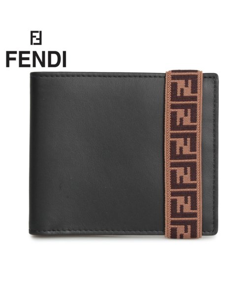 FENDI(フェンディ)/フェンディ FENDI 財布 二つ折り メンズ BI－FOLD WALLET ブラック 黒 7M0266 A8VC [12/5 新入荷]/ブラック