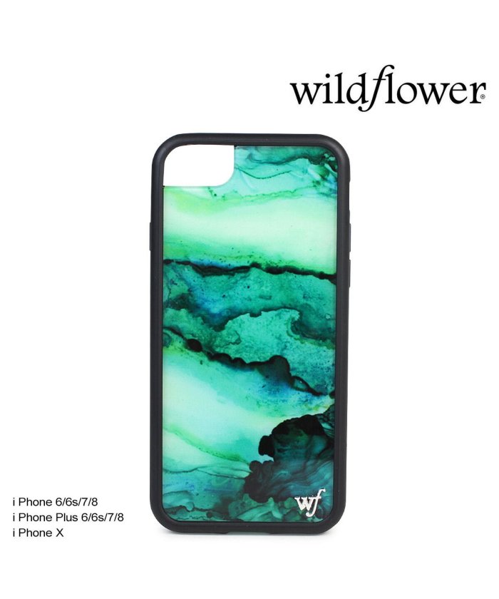 Wildflower ワイルドフラワー Iphone 8 X 7 6 6s Plus ケース スマホ 携帯 アイフォン レディース マーブル グリーン Emer ワイルドフラワー Wildflower Magaseek