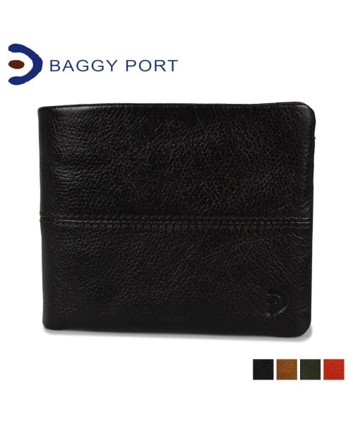 BAGGY PORT(バギーポート)/BAGGY PORT バギーポート 財布 二つ折り ブリタニア メンズ レディース L字ファスナー BRITANNIA WALLET ブラック キャメル グリー/ブラック