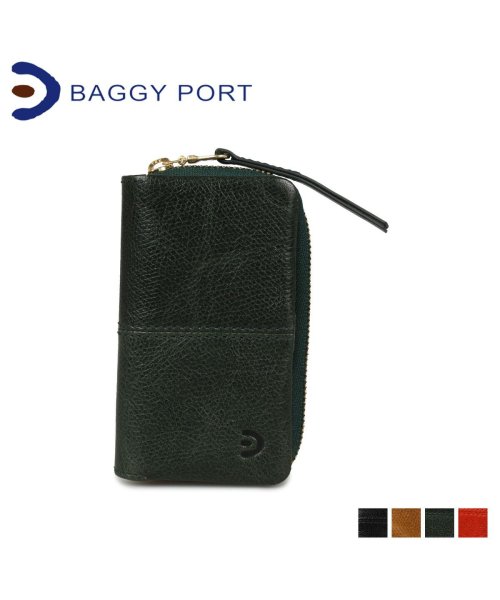 BAGGY PORT(バギーポート)/BAGGY PORT バギーポート キーケース キーホルダー ブリタニア メンズ レディース ラウンドファスナー 4連 BRITANNIA KEY CASE ブ/グリーン