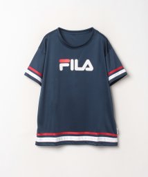 FILA(フィラ)/【セットアップ対応商品】ウィメンズ ロゴＴシャツ<スイム>(220722 )/ネイビー 