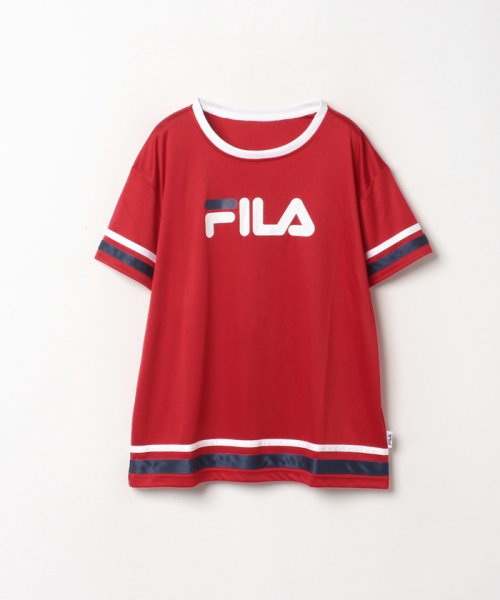 FILA(フィラ)/【セットアップ対応商品】ウィメンズ ロゴＴシャツ<スイム>(220722 )/レッド 