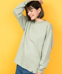 ALWAYS GOOD TIME NEW BASIC STORE(オールウェイグッドタイムニューベーシックストア)/【NEWHATTAN/ニューハッタン】BASICカラーロングスリーブＴ/杢グリーン