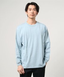 ALWAYS GOOD TIME NEW BASIC STORE(オールウェイグッドタイムニューベーシックストア)/【NEWHATTAN/ニューハッタン】BASICカラーロングスリーブＴ/サックス