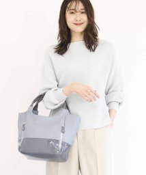 MK MICHEL KLEIN BAG(エムケーミッシェルクランバッグ)/フェイクレザー セパレートトートバッグ/ライトブルー