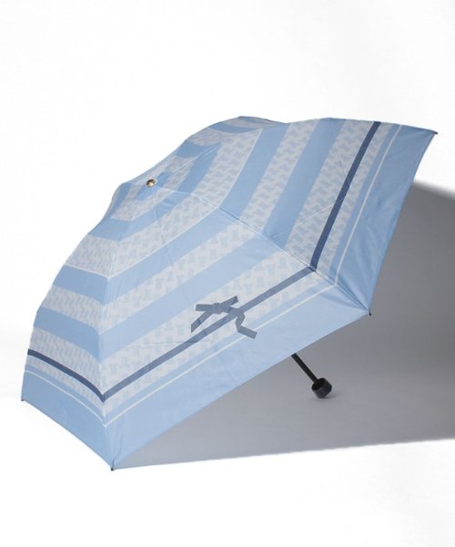 【セール】折りたたみ傘 プリントリボン(503534900) | ランバンオンブルー（傘）(LANVIN en Bleu(umbrella
