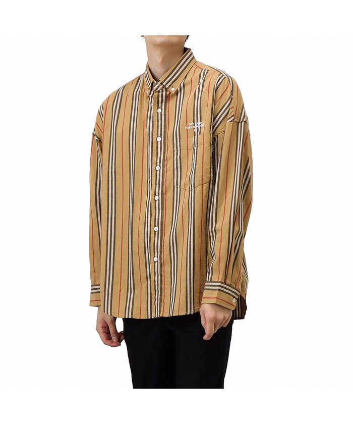 セール Mark Gonzales ボタンダウンオックスストライプシャツ 2g8 マックハウス メンズ Mac House Men Magaseek