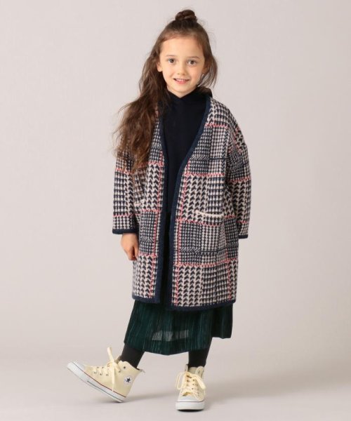 セール Kmkk 110 1cm チェックニットコート 番号kl42 組曲kids Kumikyoku Kids Magaseek