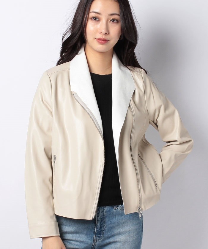 セール ストレッチフェイクレザージャケット ブージュルード Bou Jeloud Magaseek