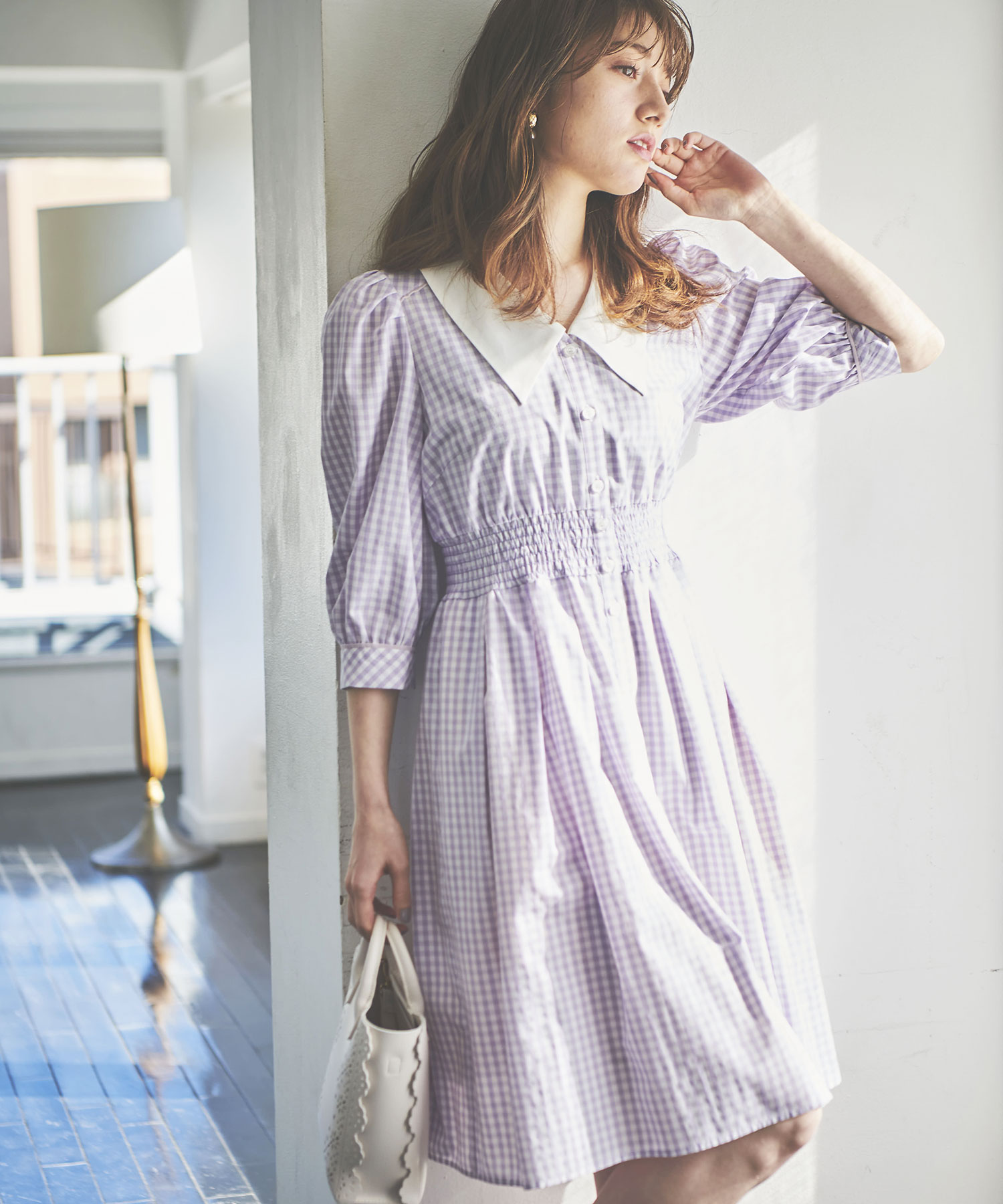 クーポン開催中 セール Off ギンガムチェックシャツワンピース トランテアン ソン ドゥ モード 31 Sons De Mode Magaseek