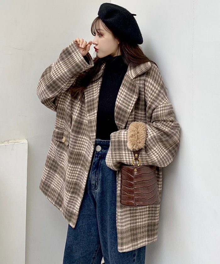 Girly Doll チェックチェスターコート 秋冬商品 ガーリードール Girly Doll Magaseek Girly Doll チェックチェスターコート 秋冬商品 ガーリードール Girly Doll Magaseek