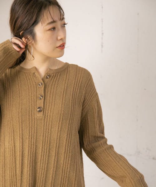 セール ヘンリーネックニット アイテムズ アーバンリサーチ レディース Items Urbanresearch Magaseek