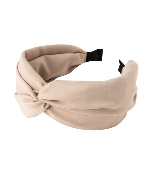大人可愛いアクセント ツイストワイドカチューシャ クリームドット Cream Dot Magaseek