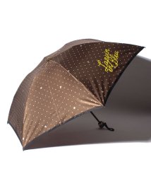 LANVIN en Bleu(umbrella)(ランバンオンブルー（傘）)/折りたたみ傘　クイックアーチ　ドット/モカブラウン