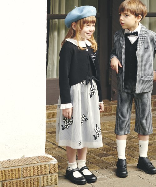 Tbz9 E Robe キッズ フラワーチュールワンピース アニエスベー アンファン Agnes B Enfant Magaseek